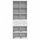 skab 70x42,5x185 cm konstrueret træ hvid
