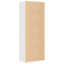 skab 70x42,5x185 cm konstrueret træ hvid