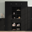 skab 70x42,5x185 cm konstrueret træ sort
