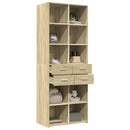 skab 70x42,5x185 cm konstrueret træ sonoma-eg