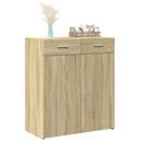 skænk 80x42,5x93 cm konstrueret træ sonoma-eg