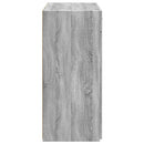 skænk 80x42,5x93 cm konstrueret træ grå sonoma-eg