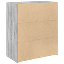 skænk 80x42,5x93 cm konstrueret træ grå sonoma-eg