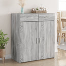 skænk 80x42,5x93 cm konstrueret træ grå sonoma-eg