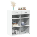 skænk 80x42,5x93 cm konstrueret træ hvid
