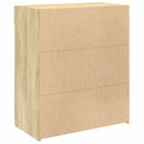 skænk 80x42,5x93 cm konstrueret træ sonoma-eg