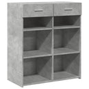 skænk 80x42,5x93 cm konstrueret træ betongrå
