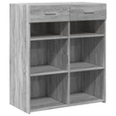 skænk 80x42,5x93 cm konstrueret træ grå sonoma-eg
