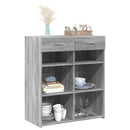 skænk 80x42,5x93 cm konstrueret træ grå sonoma-eg