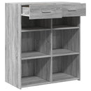 skænk 80x42,5x93 cm konstrueret træ grå sonoma-eg