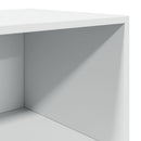 reol 45x41x185 cm konstrueret træ hvid