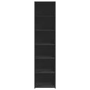 reol 45x41x185 cm konstrueret træ sort