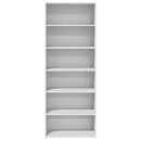 reol 70x41x185 cm konstrueret træ hvid