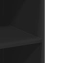 reol 70x41x185 cm konstrueret træ sort