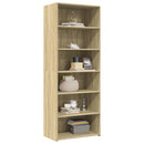 reol 70x41x185 cm konstrueret træ sonoma-eg