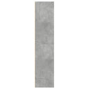 reol 70x41x185 cm konstrueret træ betongrå