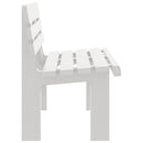 havebænk 110x52x71 cm polypropylen hvid