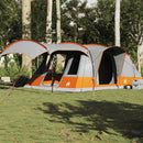 5-personers campingtelt vandtæt grå og orange