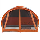 6-personers campingtelt vandtæt grå og orange