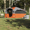 6-personers campingtelt vandtæt grå og orange