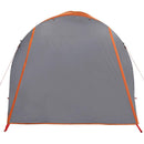 6-personers campingtelt vandtæt grå og orange