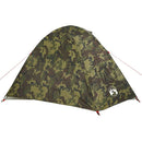 4-personers campingtelt vandtæt kuppel camouflage