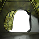 4-personers campingtelt vandtæt kuppel camouflage