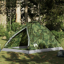 2-personers campingtelt vandtæt kuppel camouflage