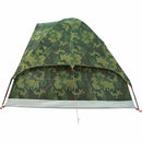 4-personers campingtelt vandtæt kuppel camouflage