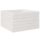 plantekasse 40x40x23 cm massivt fyrretræ hvid
