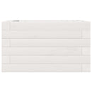 plantekasse 40x40x23 cm massivt fyrretræ hvid