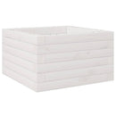 plantekasse 40x40x23 cm massivt fyrretræ hvid