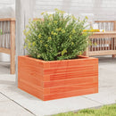 plantekasse 40x40x23 cm massivt fyrretræ gyldenbrun