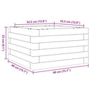plantekasse 40x40x23 cm massivt douglasgran