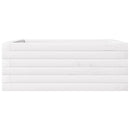 plantekasse 60x60x23 cm massivt fyrretræ hvid