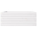 plantekasse 60x60x23 cm massivt fyrretræ hvid