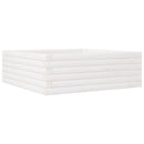 plantekasse 70x70x23 cm massivt fyrretræ hvid