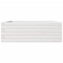 plantekasse 70x70x23 cm massivt fyrretræ hvid