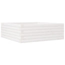 plantekasse 70x70x23 cm massivt fyrretræ hvid