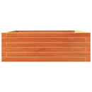 plantekasse 70x70x23 cm massivt fyrretræ gyldenbrun