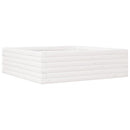 plantekasse 80x80x23 cm massivt fyrretræ hvid