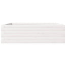 plantekasse 80x80x23 cm massivt fyrretræ hvid