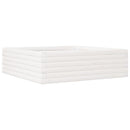 plantekasse 80x80x23 cm massivt fyrretræ hvid