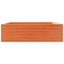 plantekasse 80x80x23 cm massivt fyrretræ gyldenbrun