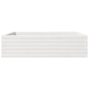 plantekasse 90x90x23 cm massivt fyrretræ hvid