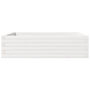 plantekasse 90x90x23 cm massivt fyrretræ hvid