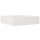 plantekasse 90x90x23 cm massivt fyrretræ hvid