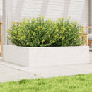 plantekasse 90x90x23 cm massivt fyrretræ hvid