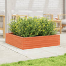 plantekasse 90x90x23 cm massivt fyrretræ gyldenbrun