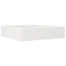 plantekasse 100x100x23 cm massivt fyrretræ hvid